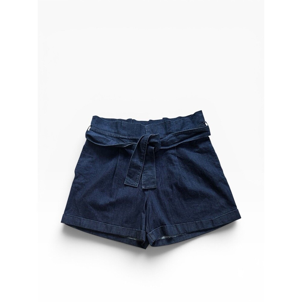 Eloquii Denim Paperbag Shorts Women’s 20 Belted High Waist Denim